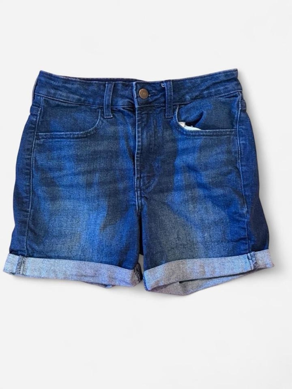 Old Navy | Dark Wash | High-Rise WOW Shorts | Size 0